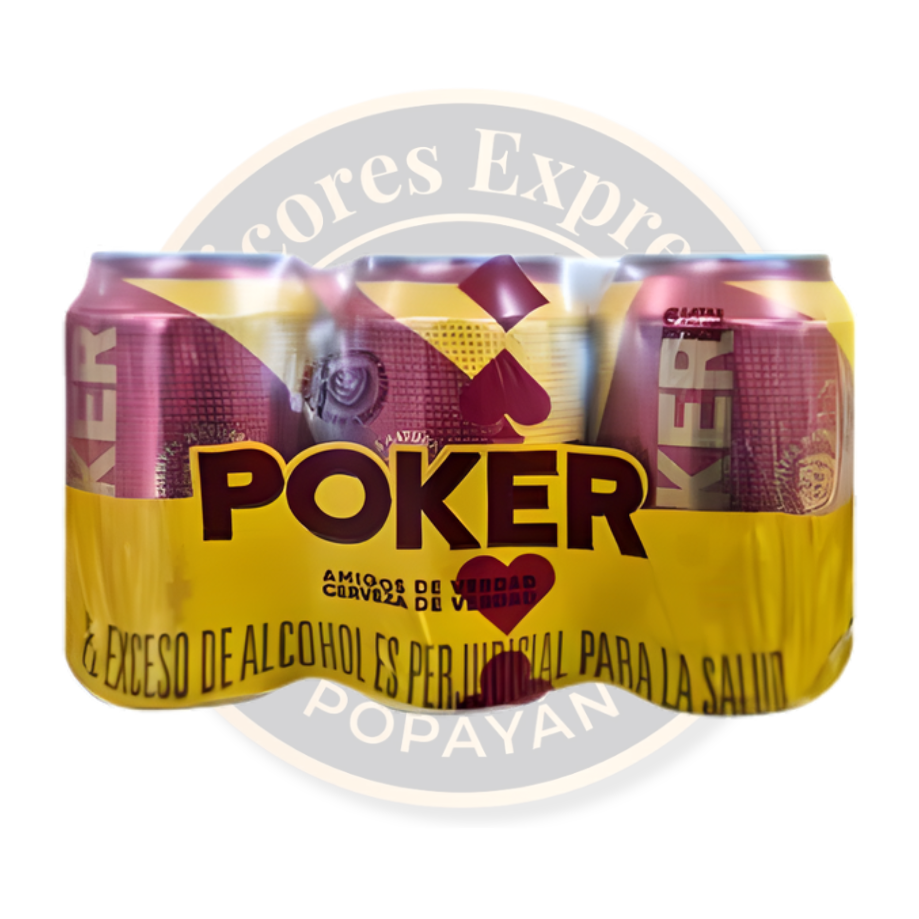 Six pack Cerveza Poker 330ml