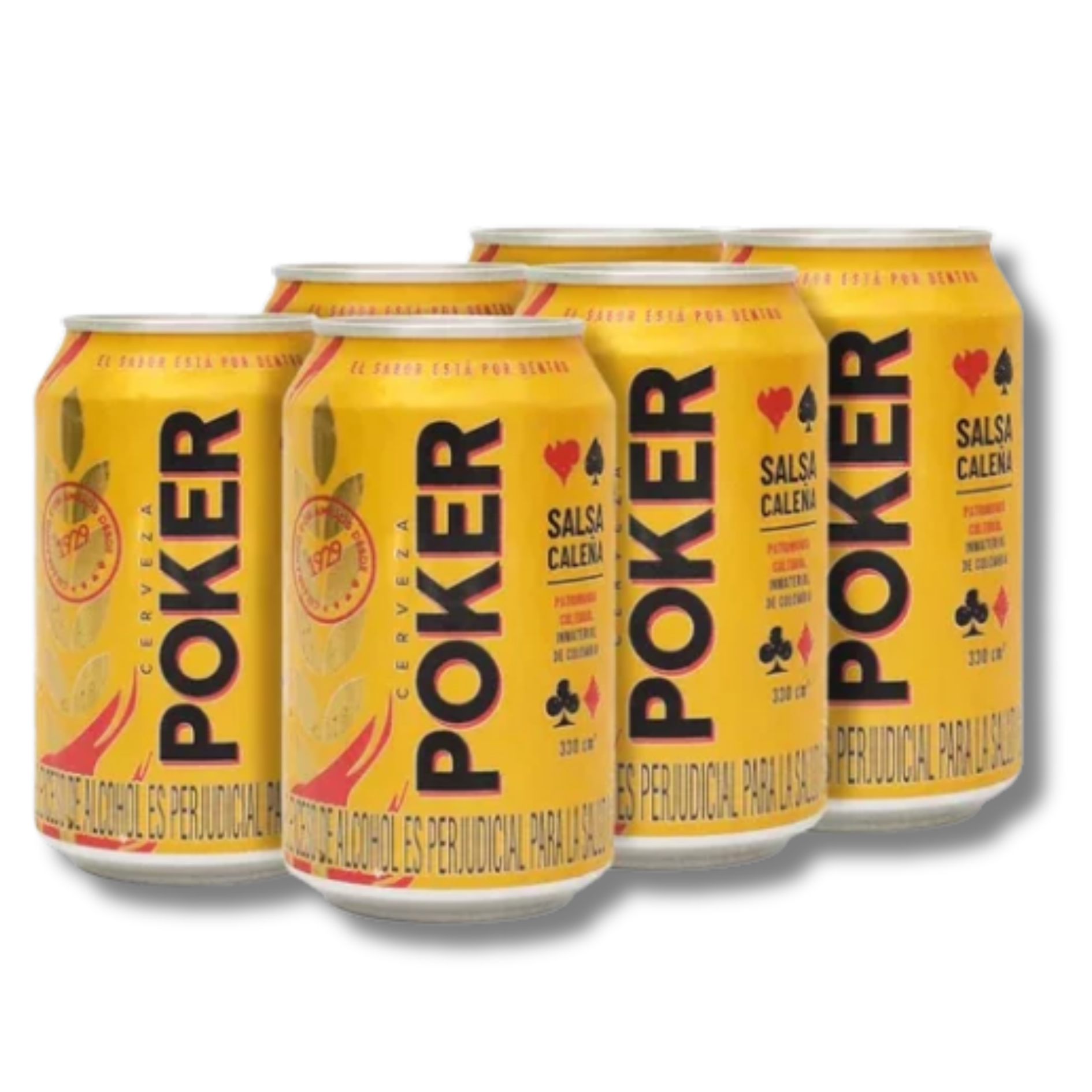 Six pack Cerveza Poker 330ml