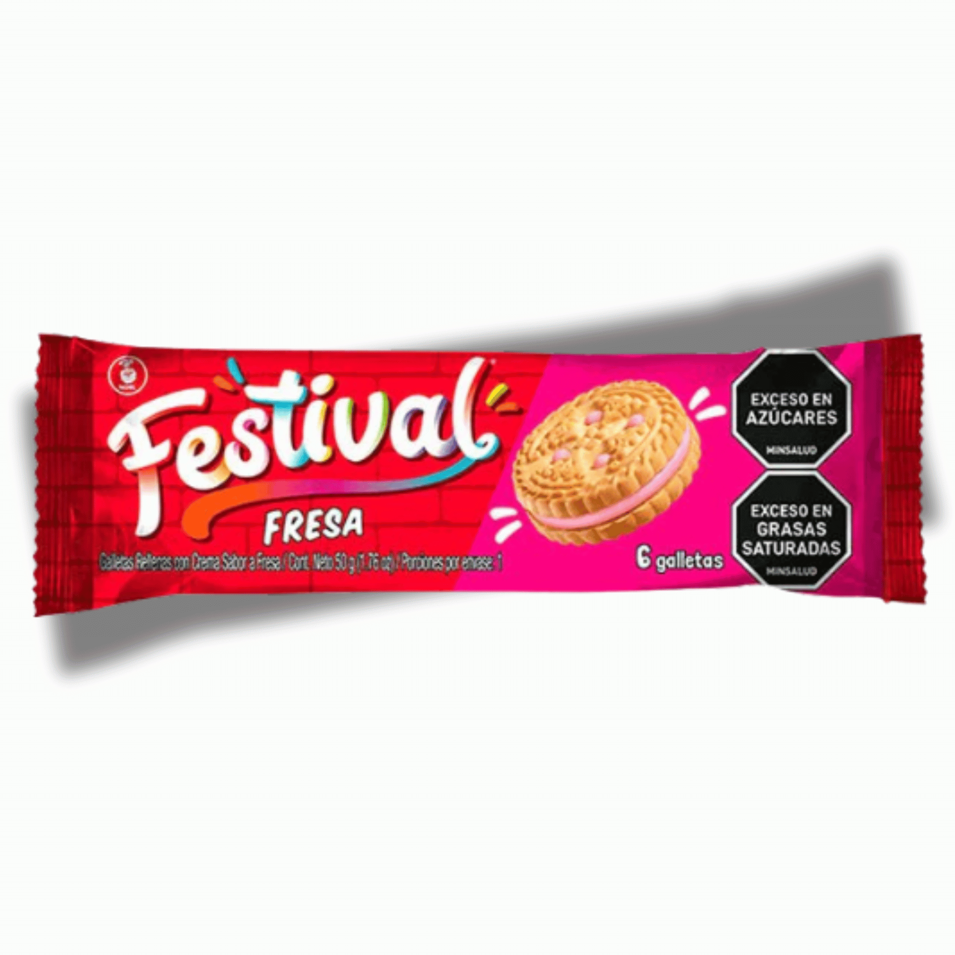Galleta Festival Fresa x 6