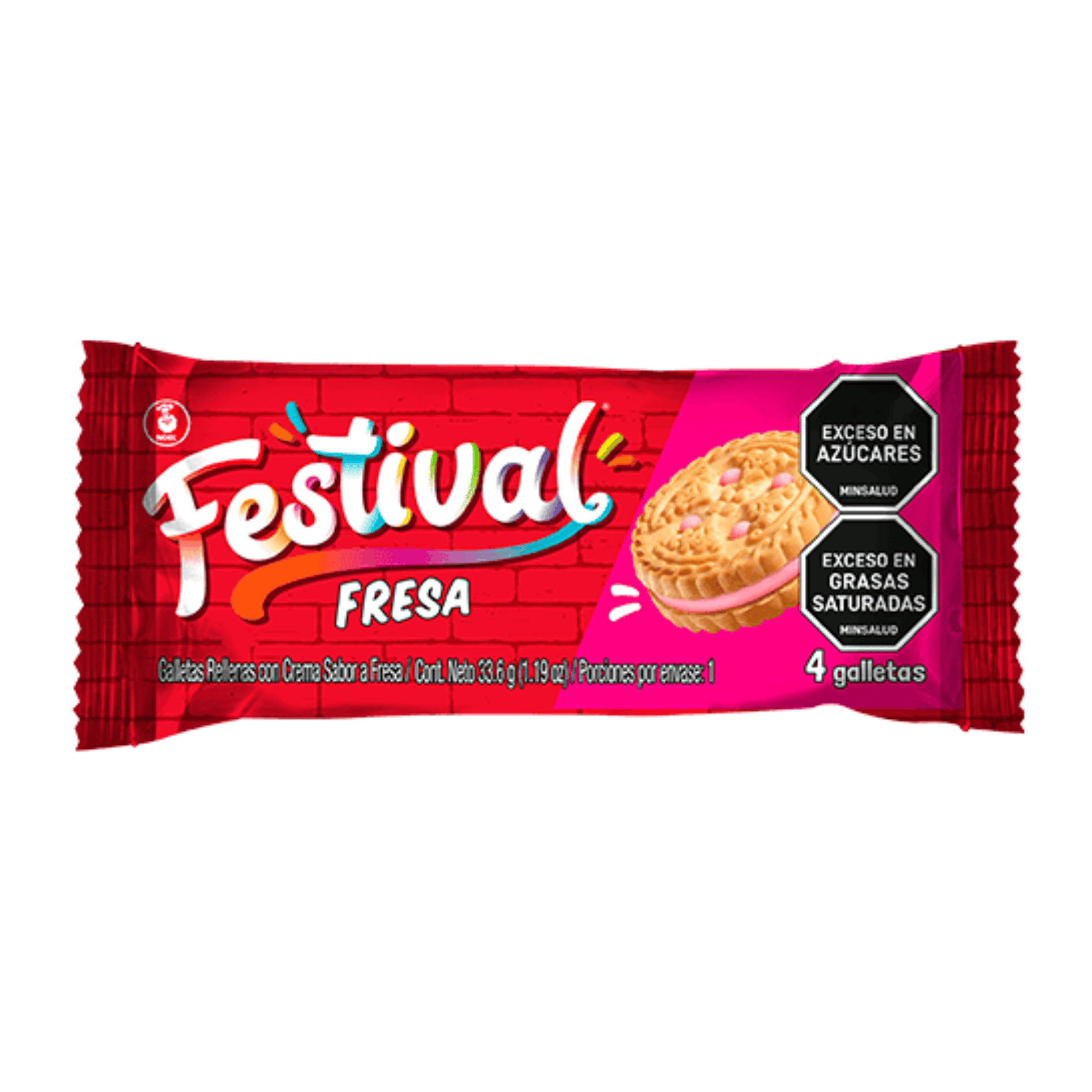 Galleta Festival Fresa x 4